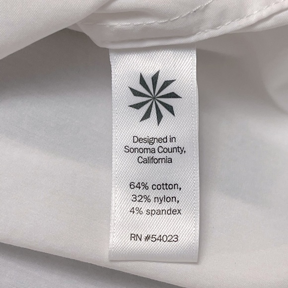 Athleta Long Sleeve Button Up, White Sz XS - Picture 7 of 7